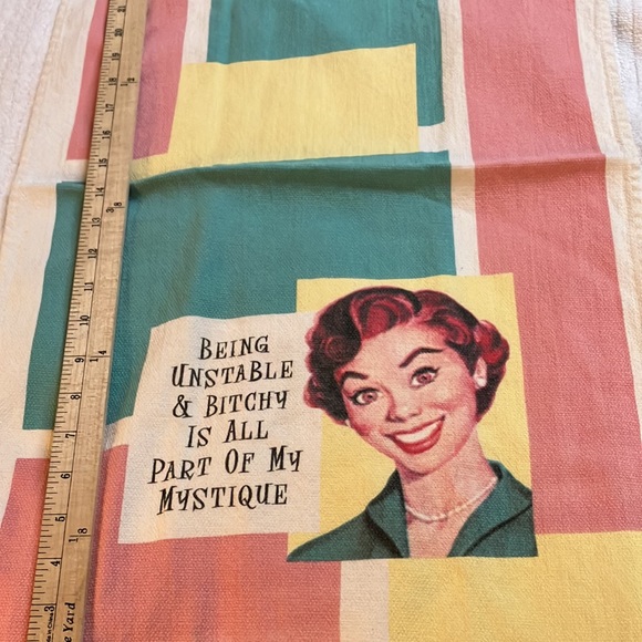 Being unstable retro kitchen towel - Picture 5 of 5